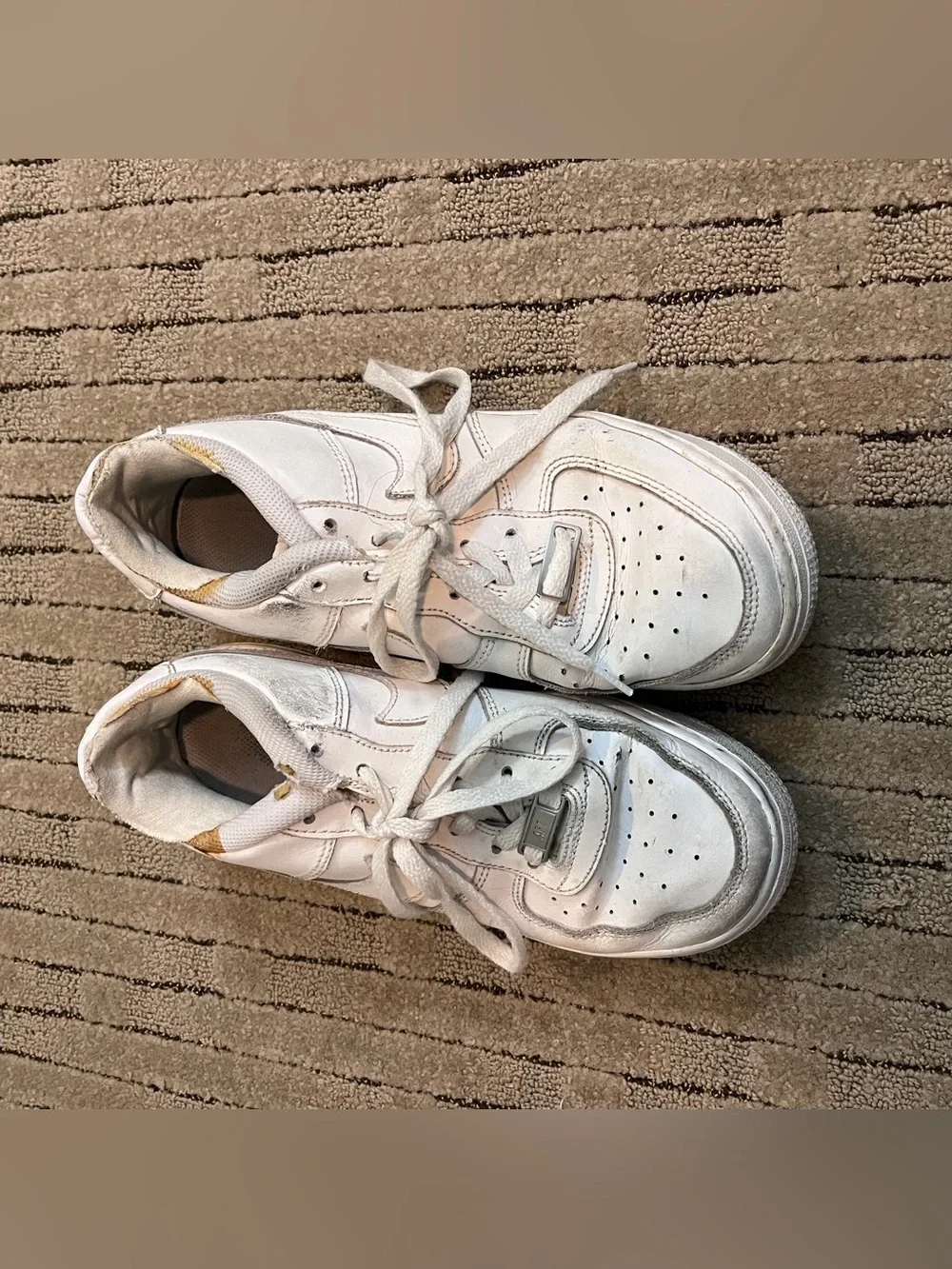 Nike Air Force 1’s White Athletic Sneakers
